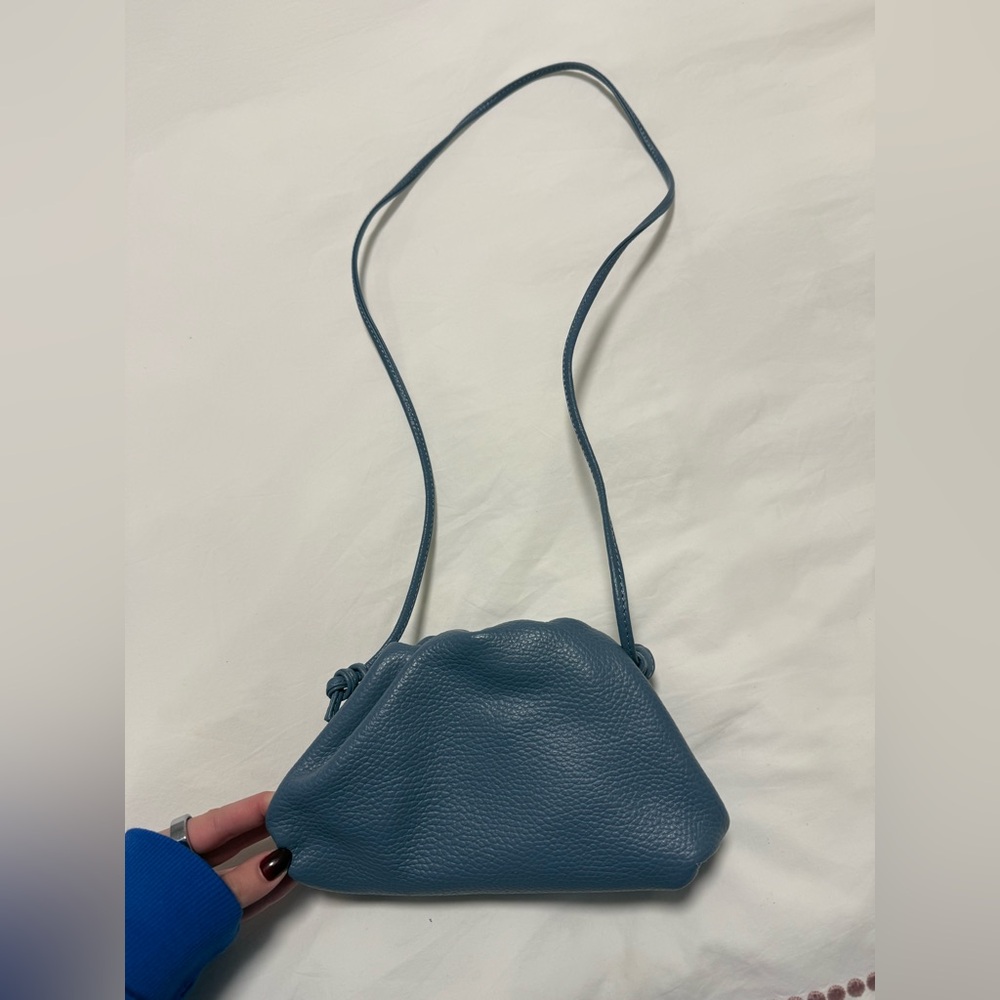 Blue Leather Crossbody Bag from Capri